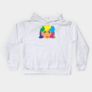 Girl Line Art T-Shirts Kids Hoodie